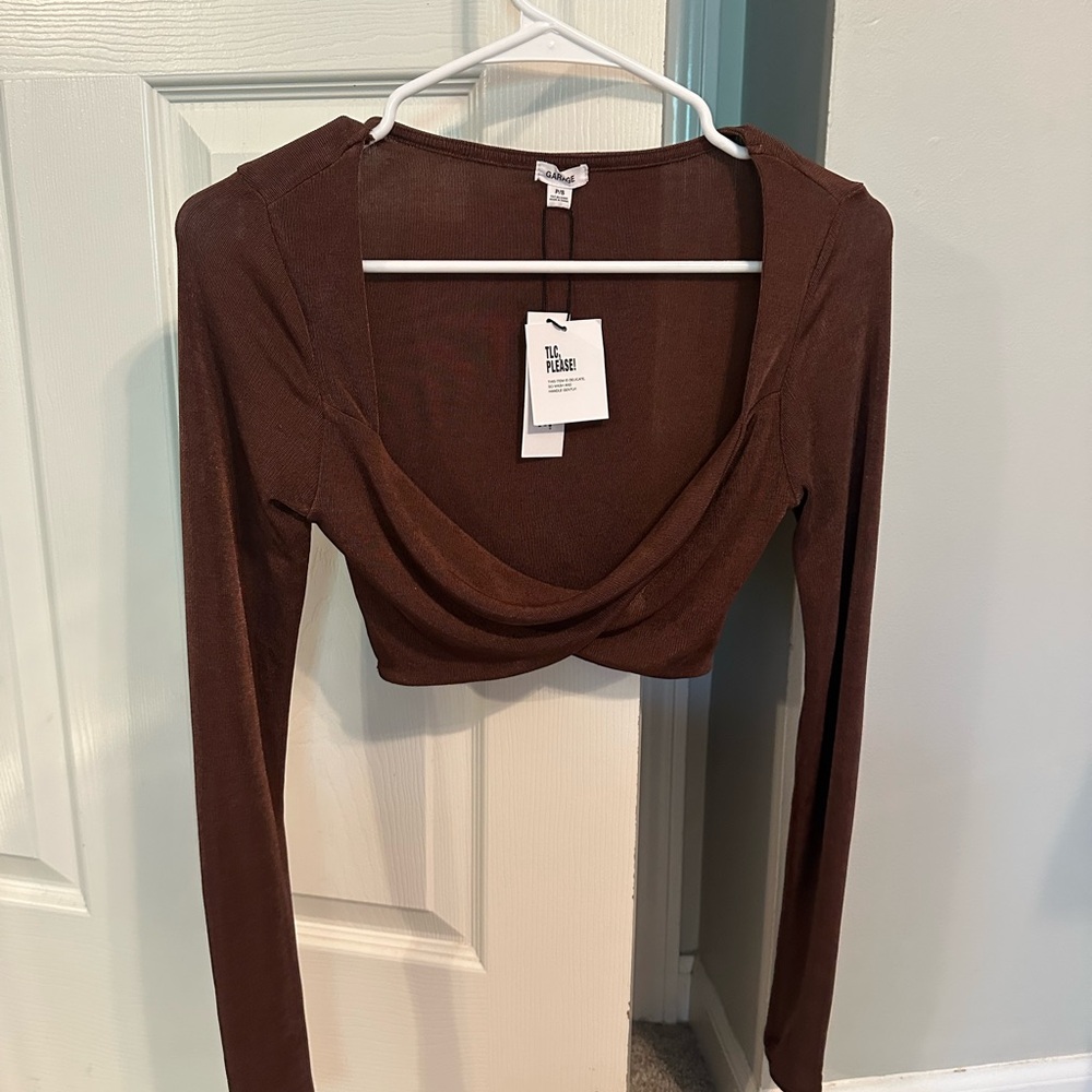 Garage Chocolate Brown Long Sleeve
